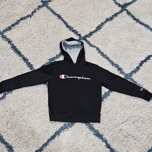 Champion Black and Gray Big Kids Hoodie